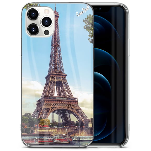 Case Yard iPhone-11-Pro-Max Case Clear Soft & Flexible TPU Ultra Low Profile Slim Fit Thin Shockproof Transparent Bumper Protective Cover Drop Protective Cell Phone Cases (Eiffel Tower)