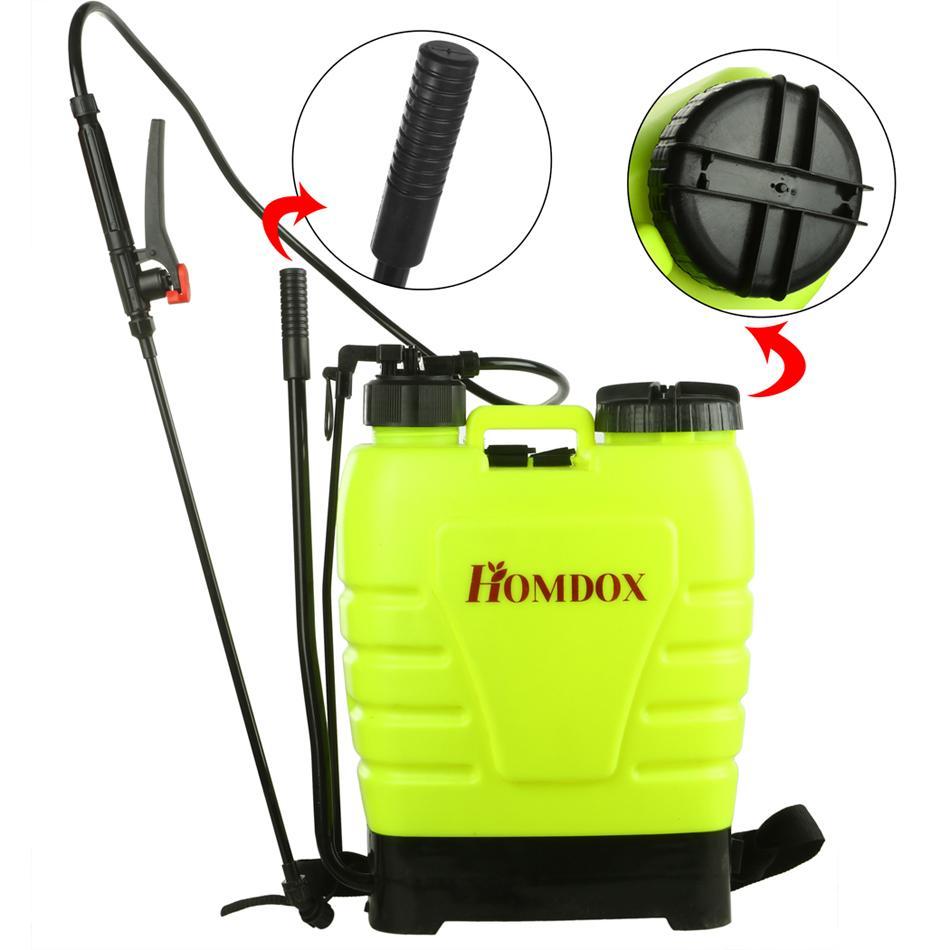 Shopifystore Portable 16L Pressure Sprayer Knapsack Garden Yard Weed Chemical by