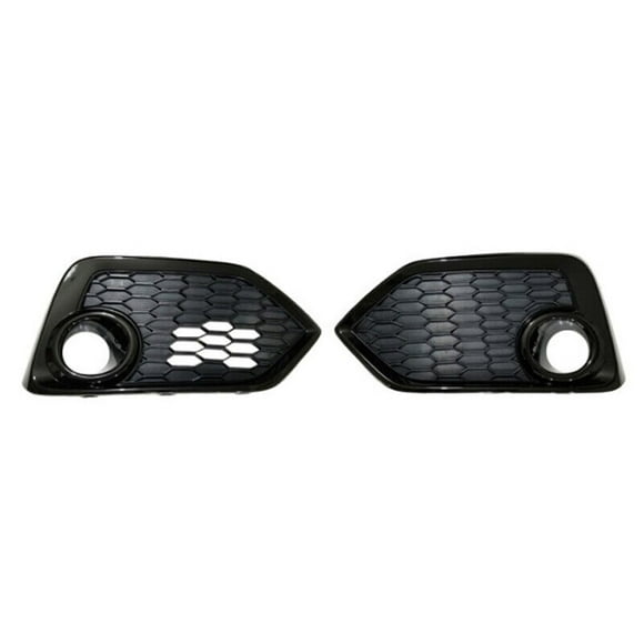 2PCS For Honda Civic Hatchback 2017 2018 2019 Front Bumper Fog Lamp Light Trim Frame Shell Cover Lid Bezel 71108~TGG~A20
