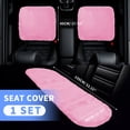 thumbnail image 2 of Juego Universal de Fundas para Asientos de Coche, Cojín para Asiento Delantero y Trasero, Alfombrilla de Asiento de Lana de Oveja Rosa 1 Juego, 2 of 7