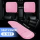 thumbnail image 2 of Juego Universal de Fundas para Asientos de Coche, Cojín para Asiento Delantero y Trasero, Alfombrilla de Asiento de Lana de Oveja Rosa 1 Juego, 2 of 7