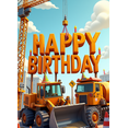 thumbnail image 4 of Construction Themed Happy Birthday Banner Backdrop Party Decorations for Birthday Parties Photography Props Decor Background for Celebration Events Kids Parties, 4 of 8