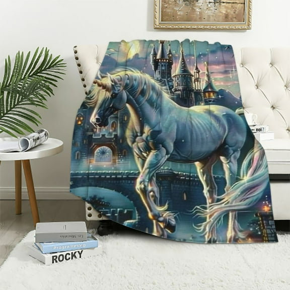 Shiartex Unicorn Blanket for Bed, Unicorn Throw Blanket for Girls, Women, Men and Kids - Super Soft Unicorn Blanket Throw Blanket Unicorn Gifts for Girls  40x50in