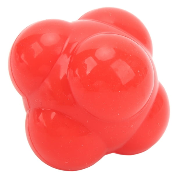 Pelotas de reacción de rebote para coordinación mano-ojo, equipo de entrenamiento de agilidad y velocidad reflejada para béisbol, fútbol, baloncesto, Rojo