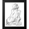thumbnail image 2 of Parker, Jennifer Paxton 20x24 Black Modern Framed Museum Art Print Titled - Sitting Pose II, 2 of 5