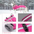 thumbnail image 3 of HPZZ Warm Dog Winter Coat Dog Coat Dog Cold Weather Coats Windproof Reflective Turtleneck Fleece Dog Jacket with Harness Thick Dog Fleece Vest Large Dog Coat, Dog Coats for Small Medium Large Dogs, 3 of 7
