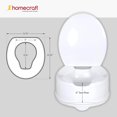Homecraft Savanah Raised Toilet Seat with Lid, 6" High Elevated Toilet