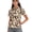 Animal Spot Pattern, variant on Sunflowers Highland Cattle Tennis Shirts, Breathable Classic Half Zipper Design Elastic Polo Shirts for Golf Outdoor Sports Training Soft Size Medium