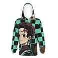 thumbnail image 7 of Demon Slayer Youth Active Sweatshirt Printing Casual Pullover Hoodies Winter Fall Clothes Outerwear X-Large, 7 of 7