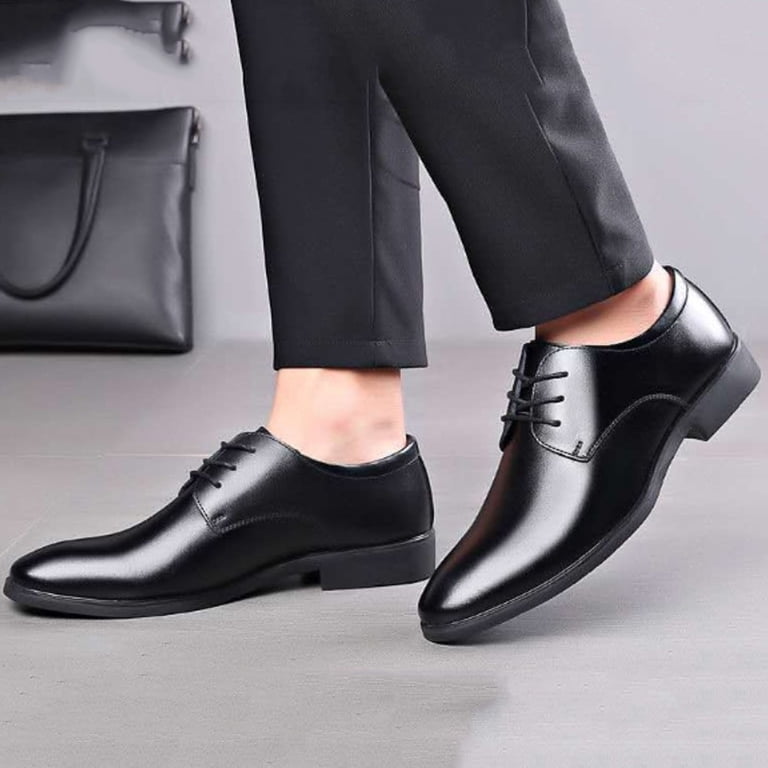 Men\'s Black Oxford Formal Dress Business Comfortable Classic Lace Up Shoes Men main image 4
