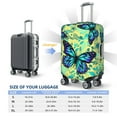 thumbnail image 6 of Naloa Blue Floral with Butterflies Elastic Suitcase Protector, Travel Suitcase Protector Cover Fits 18-32in Suitcase - Small, 6 of 9
