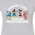 thumbnail image 3 of Disney - Mickey & Friends - Donald Duck, Minnie, Mickey, & Daisy - Dance Like Nobody's Watching - Juniors Fitted Graphic T-Shirt, 3 of 5
