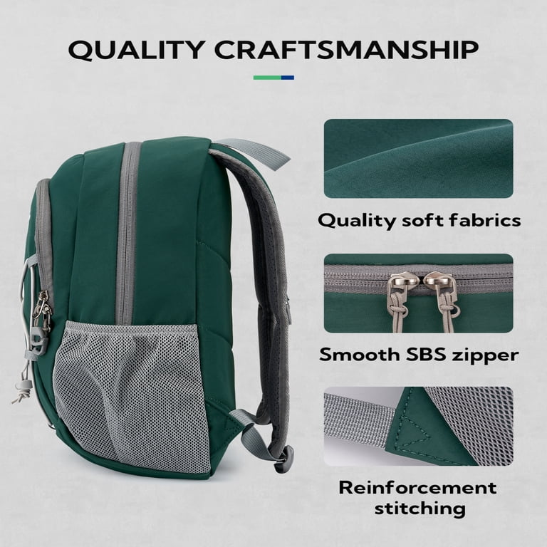 WATERFLY Unisex 12L Small Drawstring Lightweight Travel Hiking Backpack  Daypack,Dark Green - Walmart.com