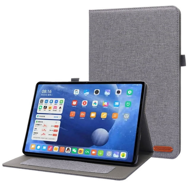 For Mi Pad 5 Case 11" Cowboy Pattern Flip Stand Cover For Funda Xiaomi Pad 5 Case For Mi Pad 5 Pro Tablet Cover 2021 Case gray Mi Pad 5