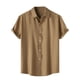 thumbnail image 2 of pstuiky camisetas de hombre, Camisa hawaiana informal de manga corta con cuello vuelto y botones para hombre camisetas de hombre xxl, 2 of 9