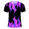 thumbnail image 4 of Zylanna Men's Short Sleeve T-Shirts, Lightweight Fashion Print Crew Neck Summer Daily leisure Tops for Men Multicolor Size XL, 4 of 5