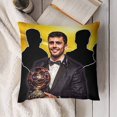 thumbnail image 4 of RodriFundas de almohada de terciopelo con tema, regalos de funda de almohada, decoración para el hogar, cojín de lanzar, regalo de cumpleaños para fans y parejas. 40*40cm., 4 of 6