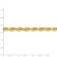 thumbnail image 5 of 14K Yellow Gold 7mm Diamond Cut Rope Chain 24 IN, 5 of 5