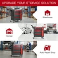 thumbnail image 7 of 5-Drawer Rolling Tool Chest with Lock, Large Mobile Tool Cart & Cabinet for Garage Workshop Storage,Tool Box Red, 7 of 7