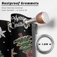 thumbnail image 2 of Outdoor Curtains for Patio Waterproof, Black Christmas Outdoor Privacy Panels Grommet, Winter Green Pine Tree Gold Snowflake Blackout Outside Curtains for Porch/Cabana 54"x95", 2 Panels, 2 of 8