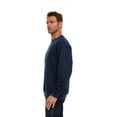 thumbnail image 3 of BILLIONHATS 24 Pack Mens Adult Crewneck Fleece Lined Pullover Sweatshirt Bulk, Navy Color, Wholesale Multipack Donation for Homeless (Large), 3 of 7