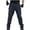Black, variant on hoksml Men's Cargo Pants Solid Color Multi Pocket Lace-up Zipper Front Sweatpants Pencil Full Length Pants Casual Outdoor Hiking Tactical Pants