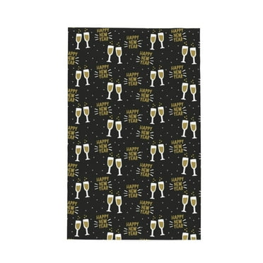 Matuu Happy New Year for Waffle Kitchen Towel Dish Towels Hand Towels for Kitchen,16 X 26 Inches