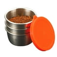 thumbnail image 5 of Yesbay 6 Pcs Sauce Cups with Easy Open Colorful Lids Leak-Proof 40ml Salad Dressing Containers Stainless Steel Snack Cups, 5 of 8