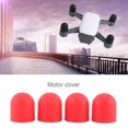 4Pack Silicone Motor Protector Covers for Drones Red (Fits DJI Spark
