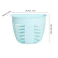 thumbnail image 2 of Wall Mounted Storage Baskets 2 Pack, No Drill Adhesive Hanging Organizer Baskets, Plastic Traceless Shelves for Kitchen, Bathroom, Bedroom, Dormitory, Bedside, Space Saving Home Organization, 2 of 6