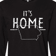 thumbnail image 4 of Inktastic It's Home- State of Iowa Outline Distressed Text Long Sleeve T-Shirt, 4 of 5