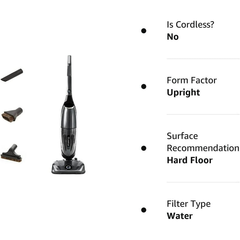 Quantum X Upright Water Filter Vacuum The Best Bagless Household Vac  Cleaner with Water & MicroSilver Filtration to Clean Wet & Dry Messes -  Pet, Dog Hair & Toddler Spills on Carpet