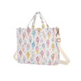 thumbnail image 7 of FORMRS Womens Corduroy Tote Bag Crossbody Shoulder Handbag with Pocket, Colorful Ice Cream Pattern, 7 of 7