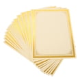 thumbnail image 1 of OULII 30Pcs Award Certificate Paper Golden A4 Sheet for Office School Graduation Ceremony Printing, 1 of 6