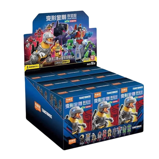 Building blocks DIY Optimus Prime Megatron Bumblebee Blind box Movable Figure Collection KidsToy