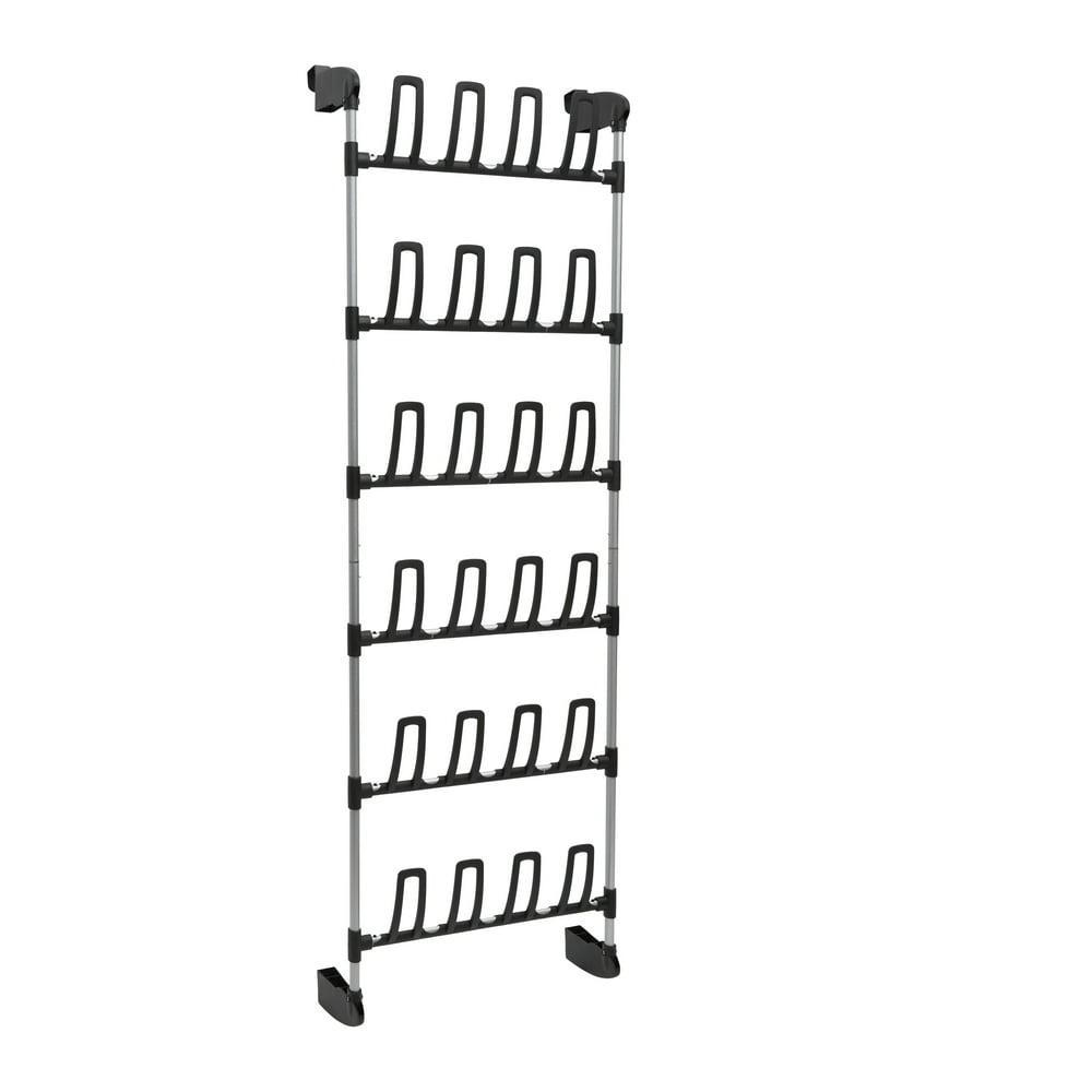 Overdoor 12 Pair Storage Shoe Rack