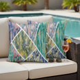 thumbnail image 2 of Outdoor Pillow Cover Abstract Mable Set of 2 Waterproof Throw Pillowcases Geometic Modern Decorative Patio Furniture Pillows for Couch Garden Indoor & Outdoor Use, 2 of 9