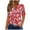 Red Blouses, variant on Jsaierl Short Sleeve Tops for Women Plus Size Dressy Button Up Shirts V Neck Flowy Tunic Blouses Fashion Graphic T Shirt Top S-3XL