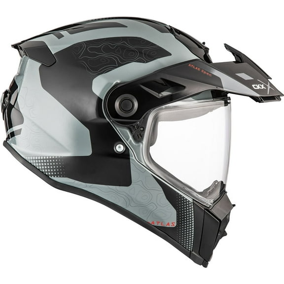 CKX Atlas Motorcycle Full Face Helmet Bedrock Gray Grey 514751