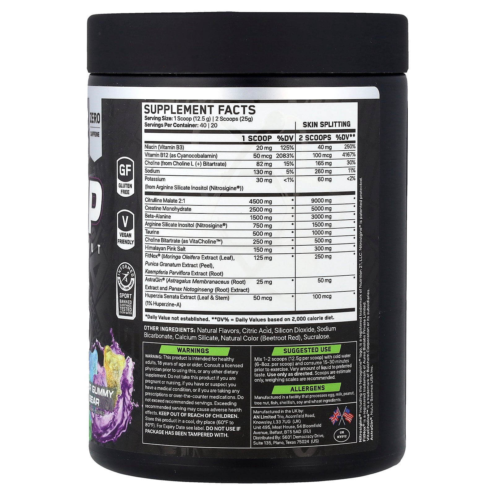 ABE Pump Pre Workout Powder - 17.63 oz - 40 Servings