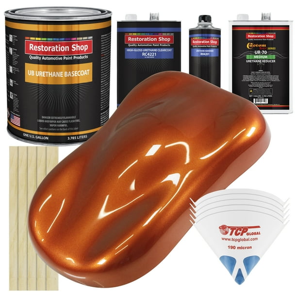 Inferno Orange Pearl Metallic Gallon URETHANE BASECOAT CLEARCOAT Auto