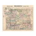 thumbnail image 6 of 1889 Washington State Map - Vintage Map of Washington State Wall Art - Washington State Wall Decor - Township and County Map of Washington State Poster, 6 of 8