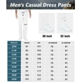 thumbnail image 7 of Mens Golf Pants Stretch Work Dress Pants 30"/32" Quick Dry Lightweight Casual Comfy Trousers with 3 Pockets, 7 of 7