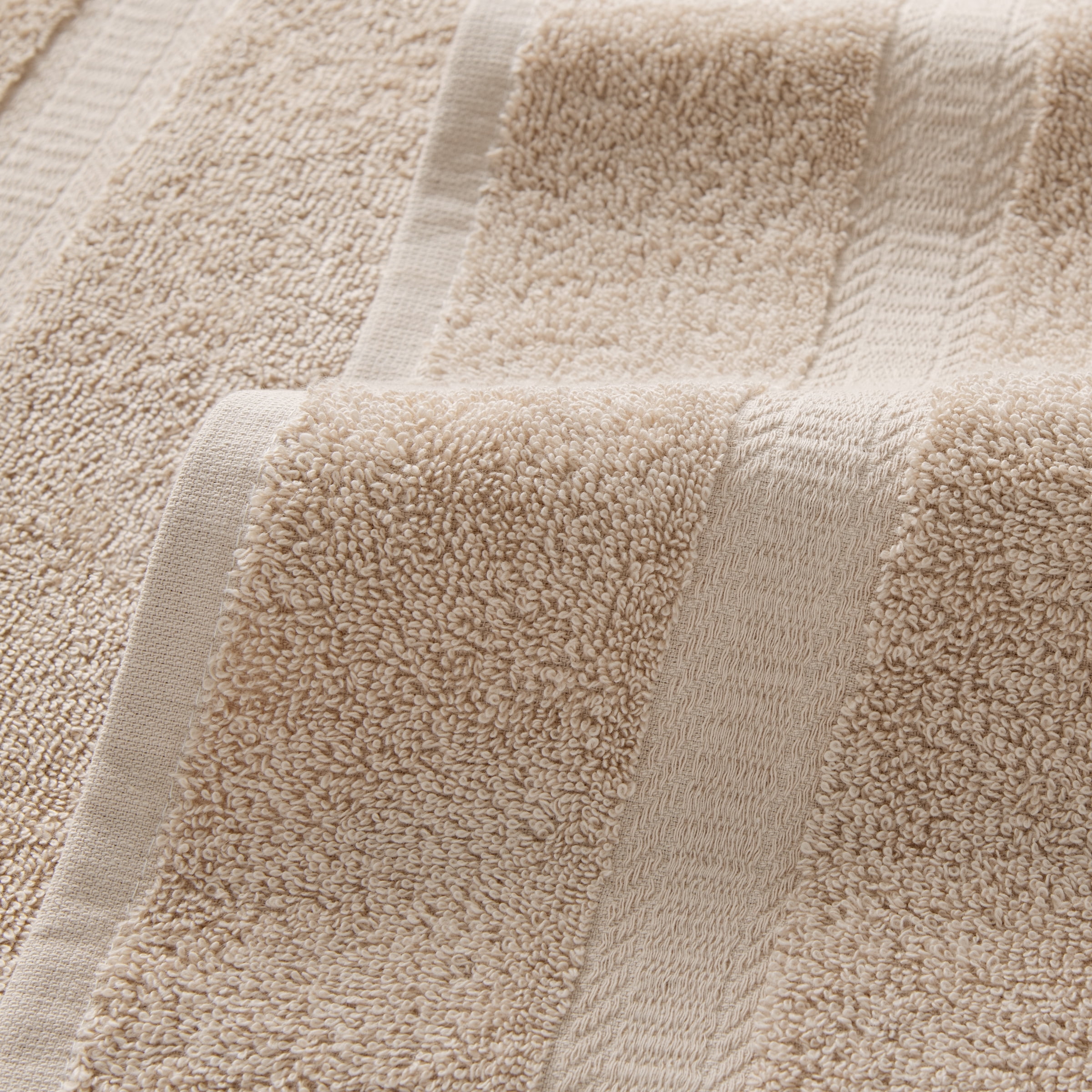 Arkwright Bulk Case of 24 Bath Towels, 25x52, 100% Heavy Cotton, Beige