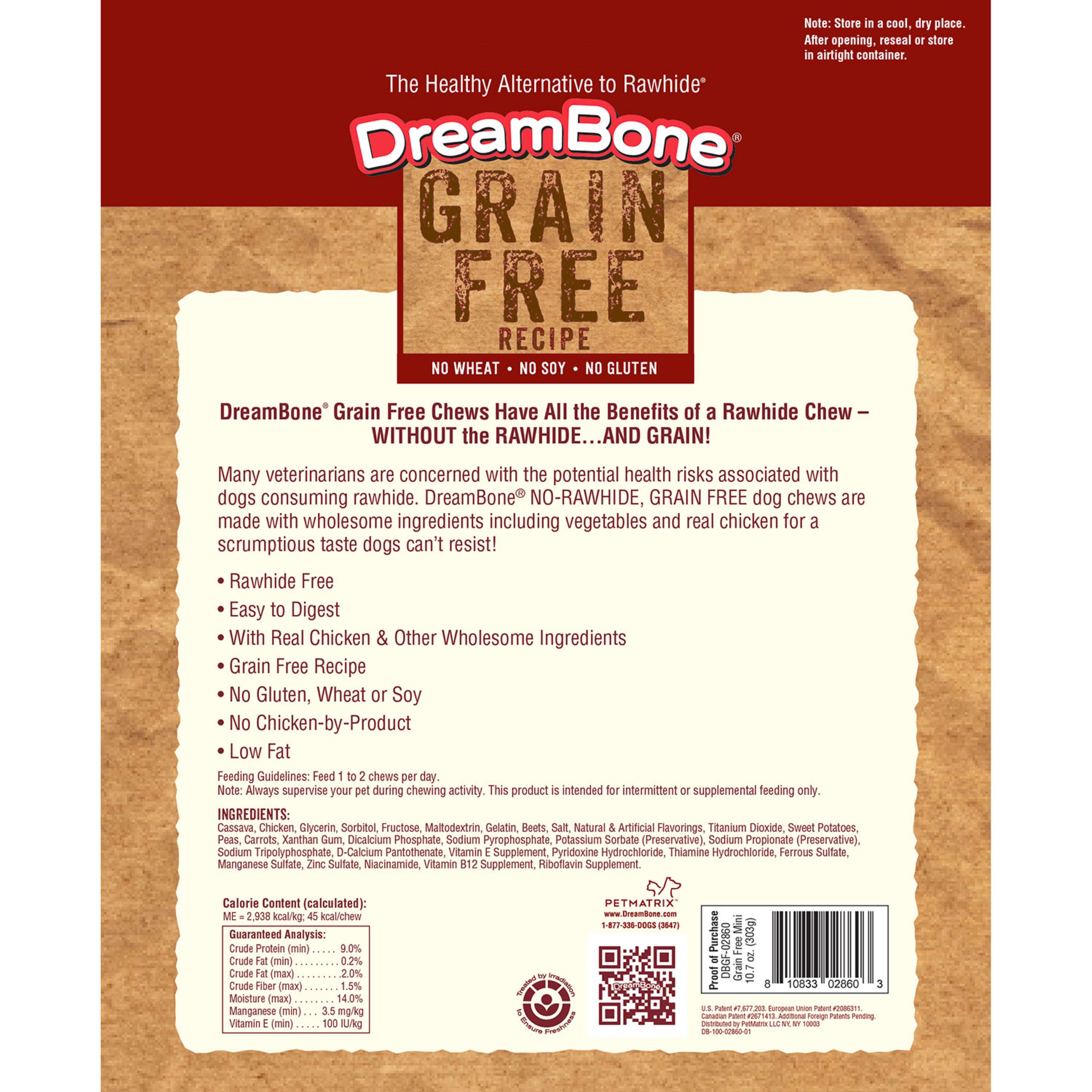 DreamBone Grain-Free Sticks with Real Chicken Rawhide-Free Dog Chews, 10.7 Oz. (18 Count)