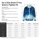 thumbnail image 5 of Balery Blue Glitter Sparkles Sudadera ligera de manga larga con capucha y protección solar UPF 50+ para hombre y mujer, ideal para pesca y running-Large, 5 of 7