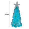 thumbnail image 2 of Árbol de Navidad de resina de cristal Decoración verde Adornos de temporada, 2 of 4