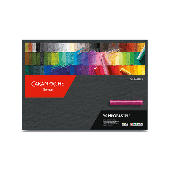 Caran d'Ache, Neopastel Oil Based Pastel Crayons, with Durable Box, 96 Colors