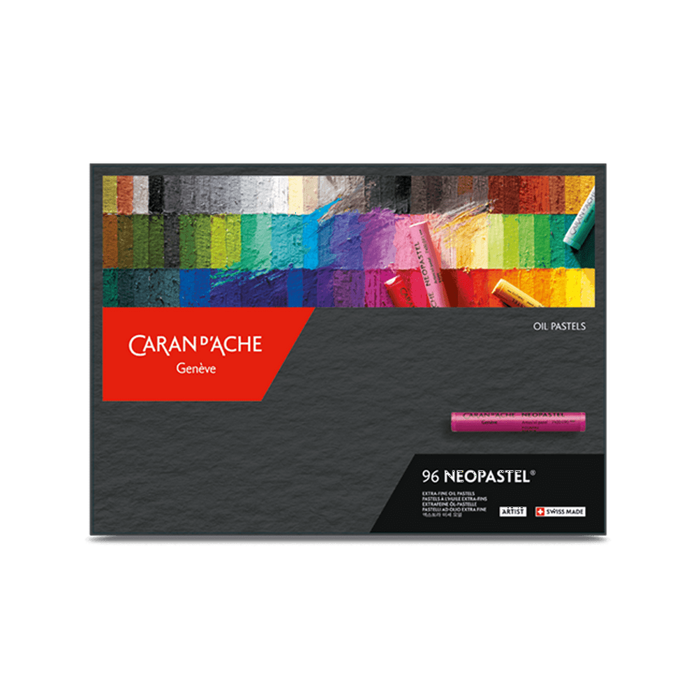 Caran d'Ache, Neopastel Oil Based Pastel Crayons, with Durable Box, 96