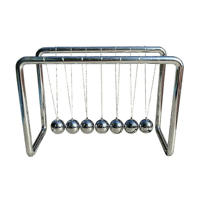 Newton\'s Cradle Bumper Ball Ball Of Physics Decompression Decoration 7 Beads Full Metal Frame Newton\'s Ball Tw